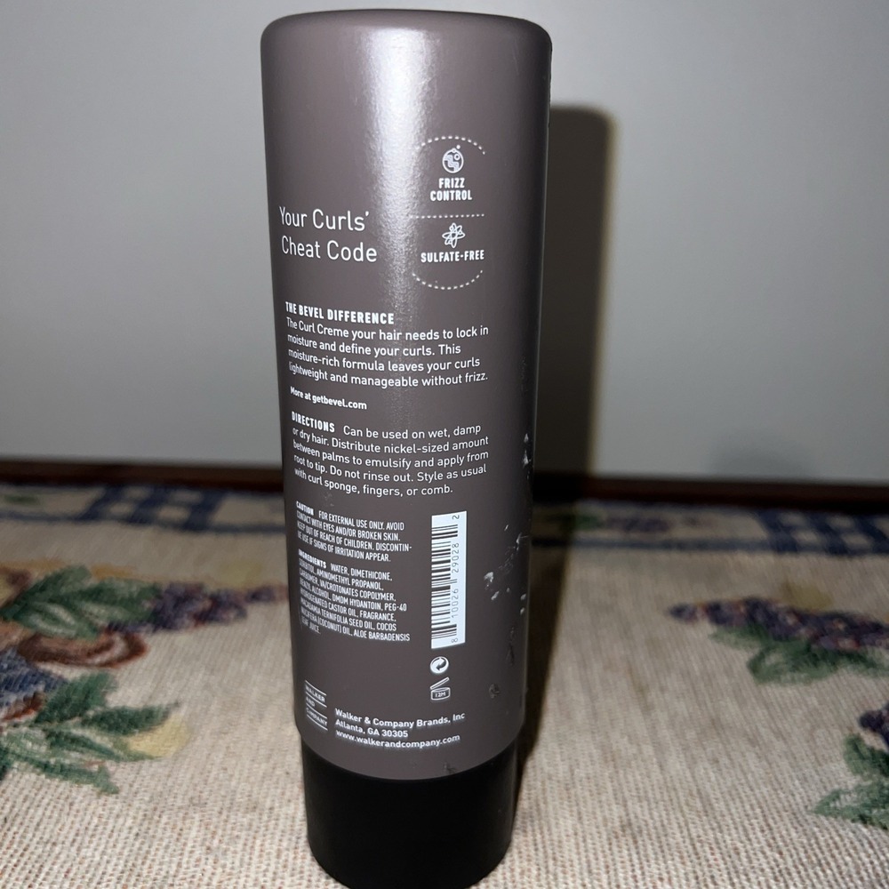 Bevel Hair Curl Cream by Bevel - Moisturizing Curl Defining Cream, 7 Ounce NEW